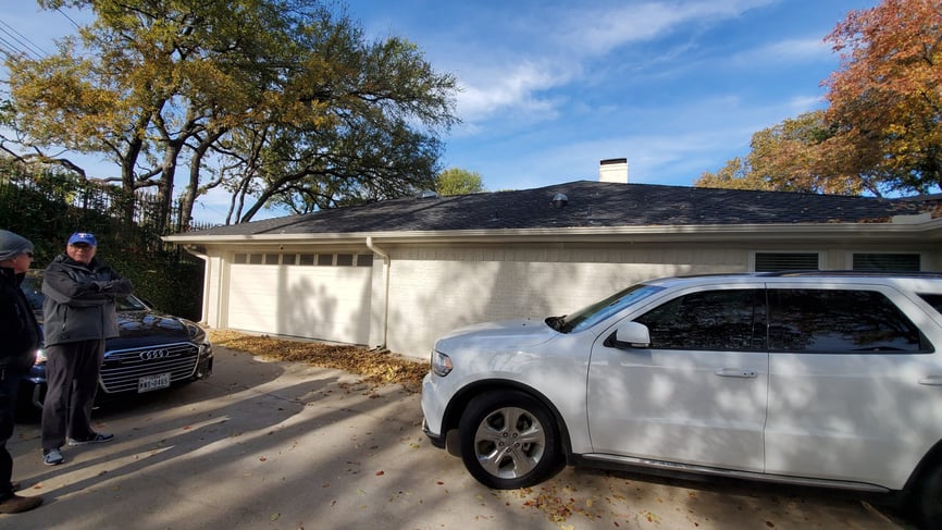 carport addition - before