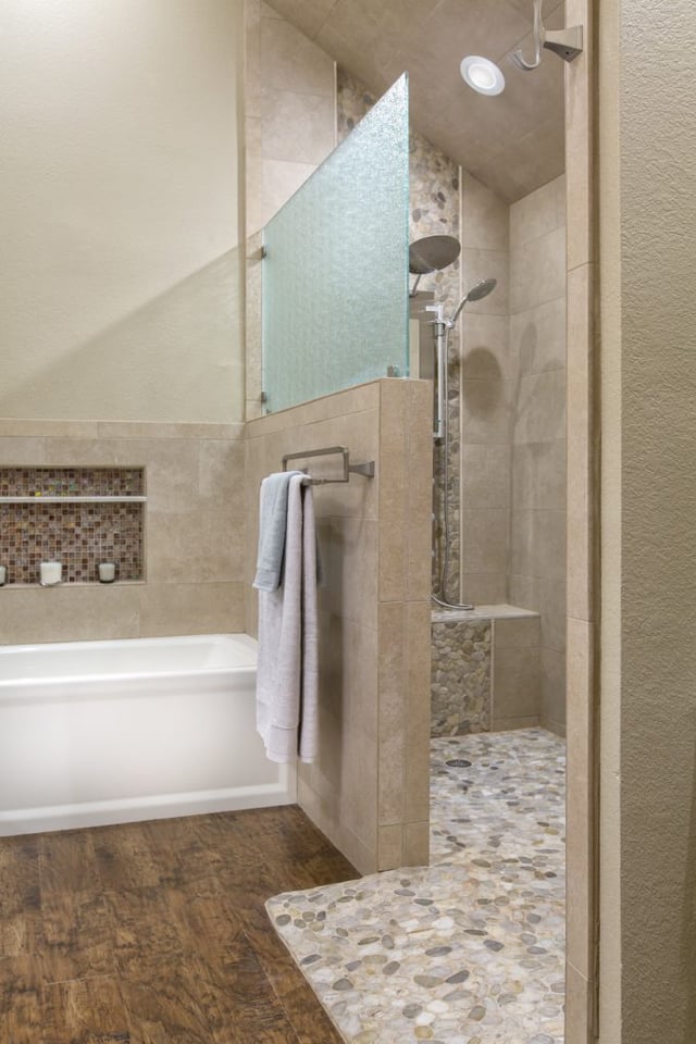Dated Master Bathroom Gets a Spa-Like Upgrade
