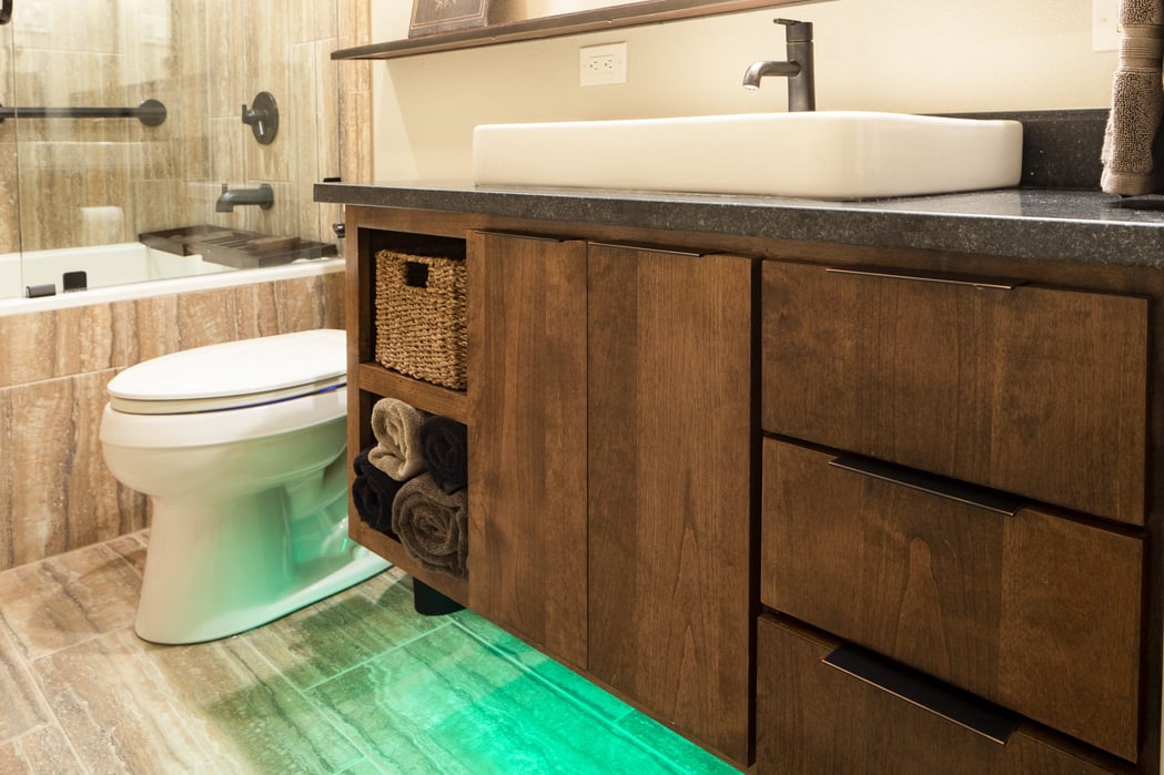 A Nature-Inspired Guest Bathroom Renovation - VANITY