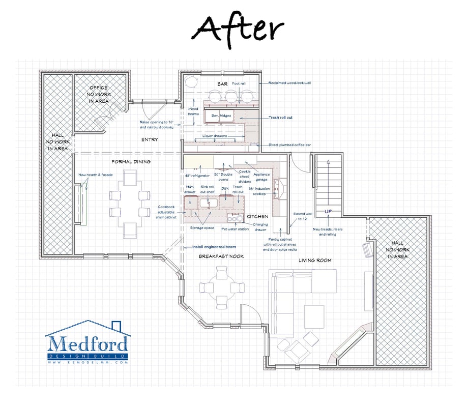 Southlake home's original floor plan after a major remodel