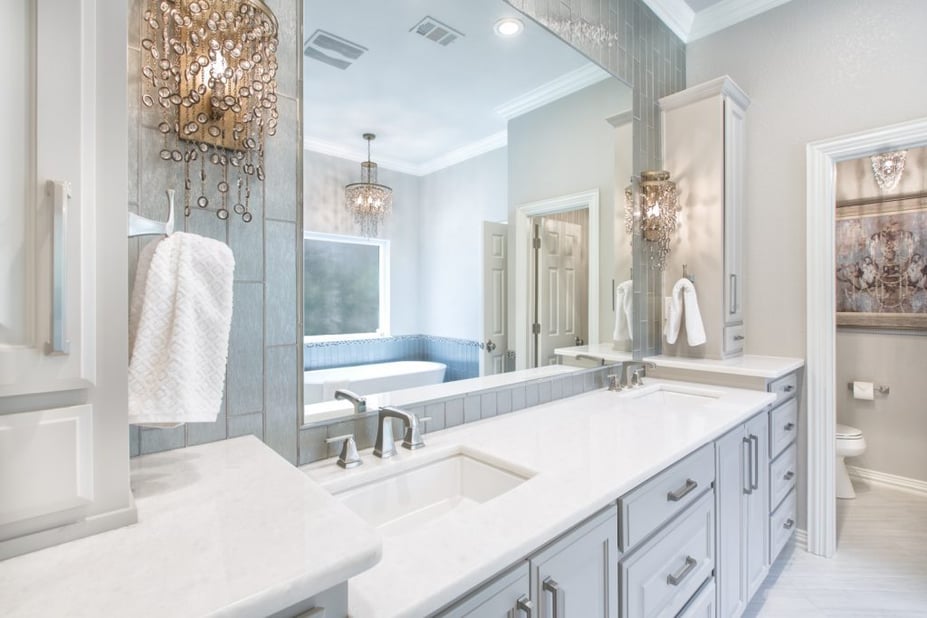 A Glamorous Master Bathroom Renovation