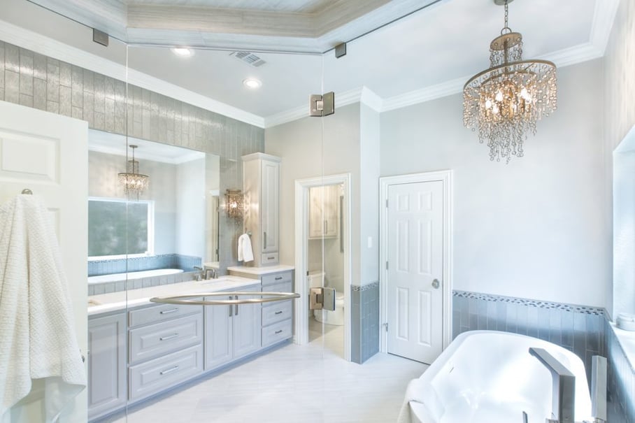A Glamorous Master Bathroom Renovation