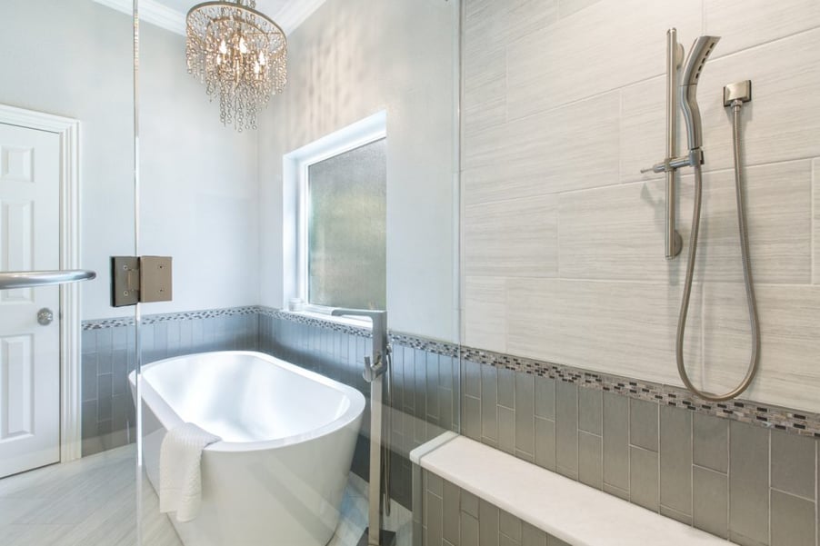 A Glamorous Master Bathroom Renovation