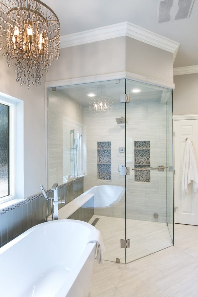 A Glamorous Master Bathroom Renovation