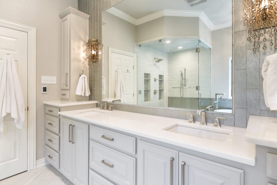 A Glamorous Master Bathroom Renovation