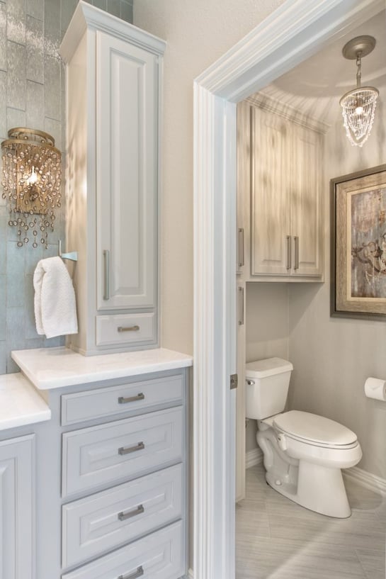 A Glamorous Master Bathroom Renovation