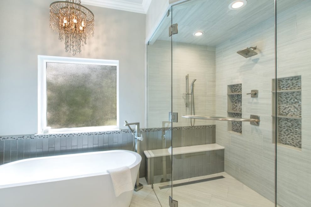 A Glamorous Master Bathroom Renovation