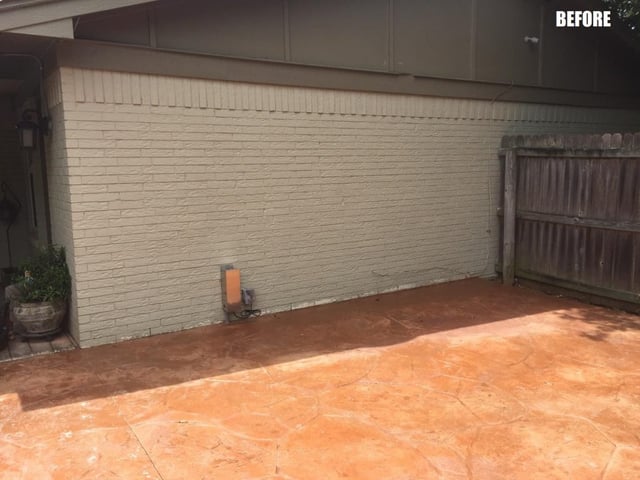 Outdoor Space BEFORE Patio Doors Installed