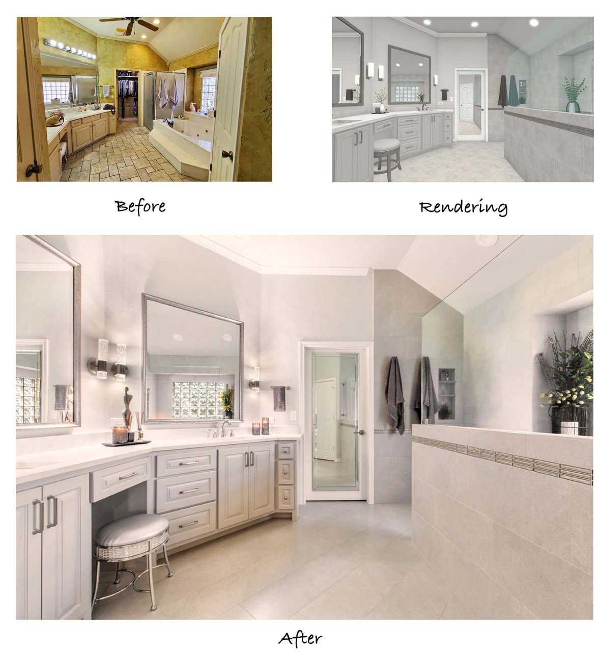 A Curbless Shower Transforms a 1997 Master Bath