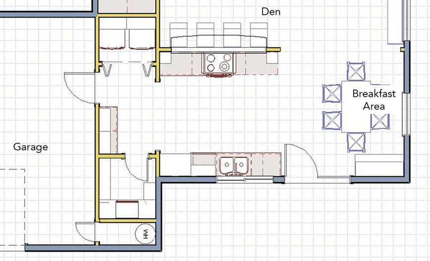 A Closed-off 1970s Kitchen Gets a Streamlined Makeover