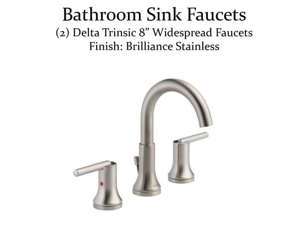 Master Bathroom Remodel - Selection Items