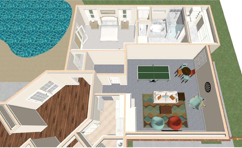 master suite addition - floor plans
