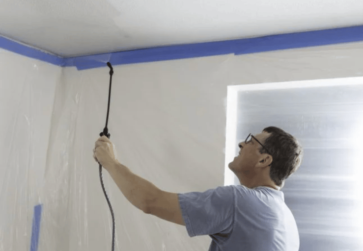 remove popcorn ceiling