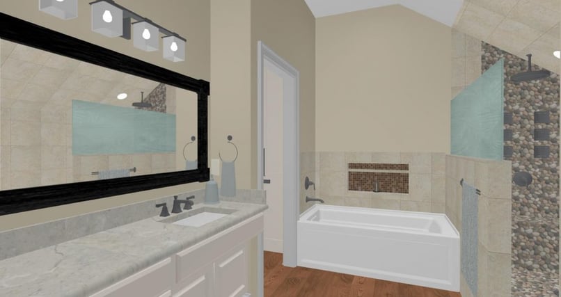 Dated Master Bathroom Gets a Spa-Like Upgrade