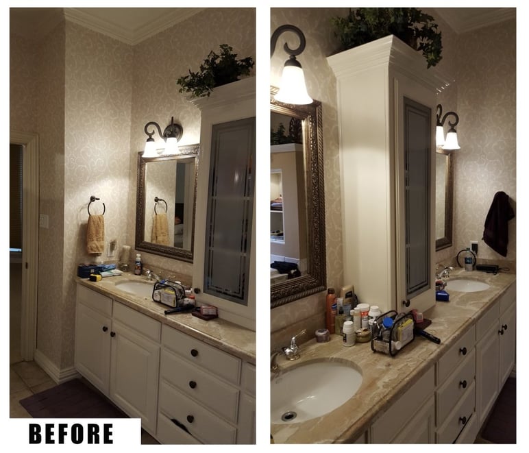 A Glamorous Master Bathroom Renovation