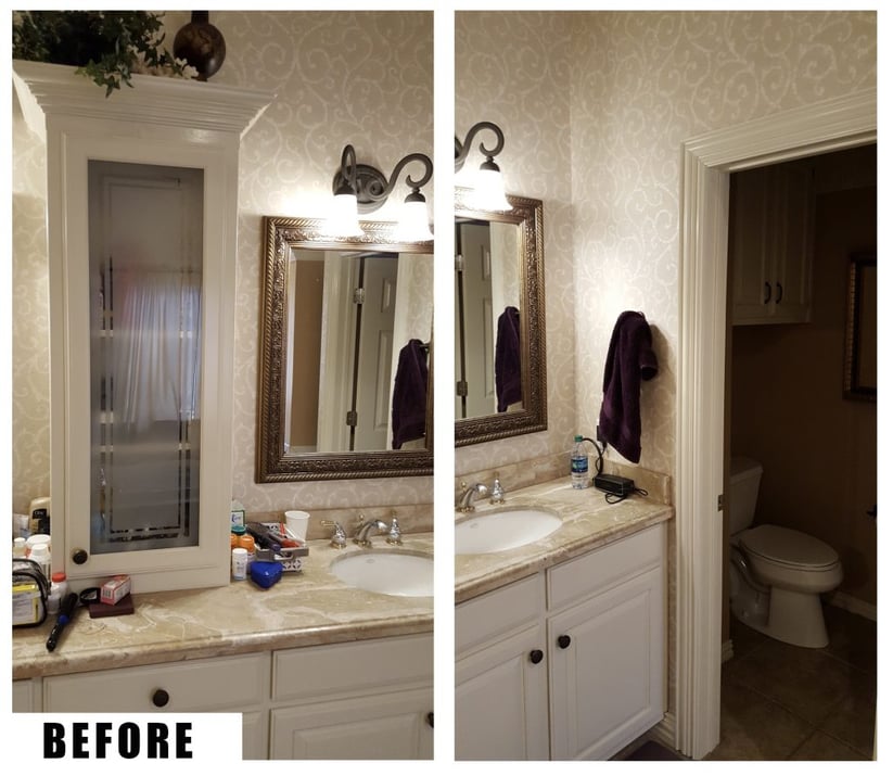 A Glamorous Master Bathroom Renovation