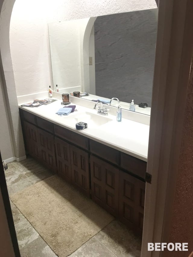 An Open & Airy Guest Bath Suited for Two