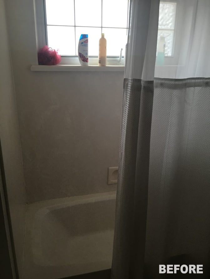 An Open & Airy Guest Bath Suited for Two