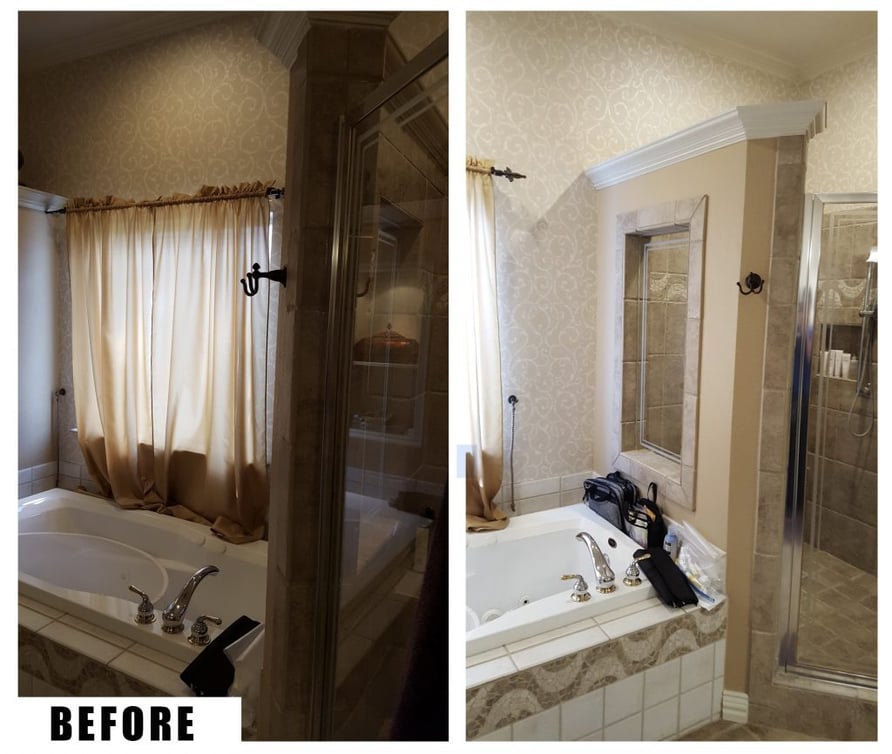 A Glamorous Master Bathroom Renovation