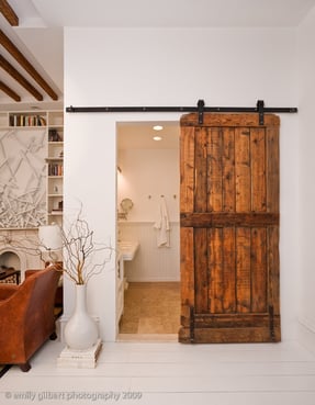 Bathroom with Barn Door