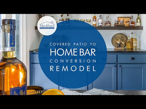 Patio Enclosure Home Bar | Top Shelf | 3D Walkthrough | Medford Remodeling