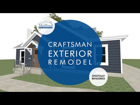 Craftsman Style Exterior Remodel | The Craftsman | 3D Walkthrough | Medford Remodeling