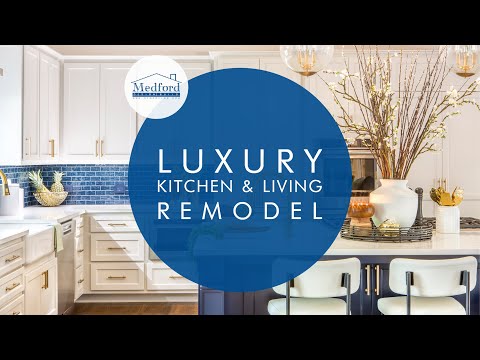 Luxury Kitchen & Living Remodel | Going for Gold | 3D Walkthrough | Medford Remodeling