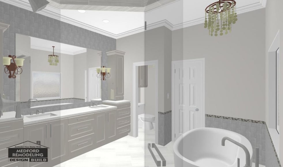 A Glamorous Master Bathroom Renovation