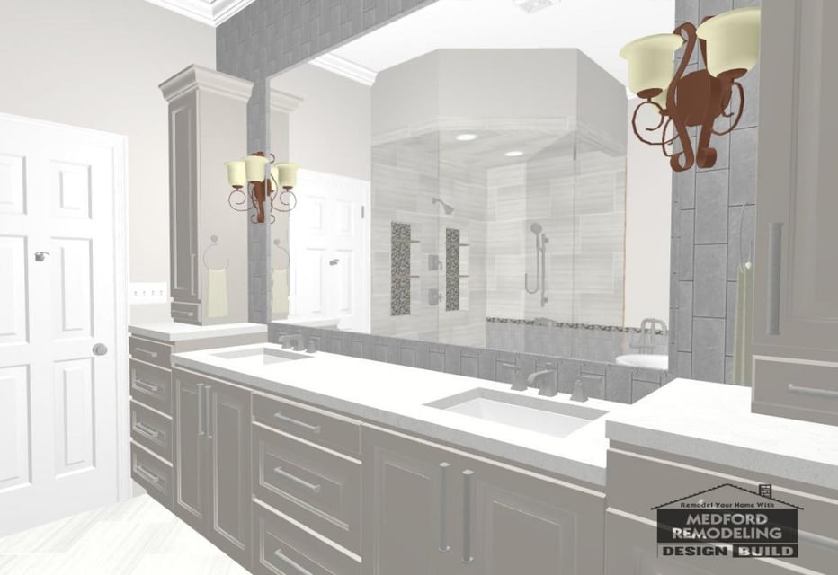 A Glamorous Master Bathroom Renovation
