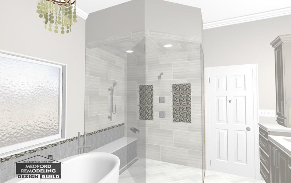 A Glamorous Master Bathroom Renovation
