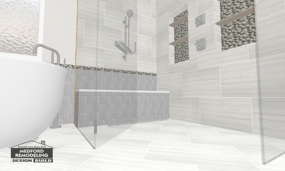 A Glamorous Master Bathroom Renovation