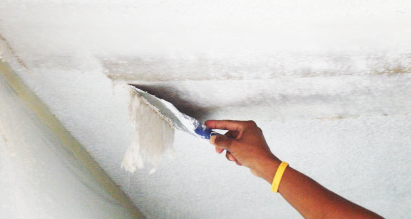 remove popcorn ceiling