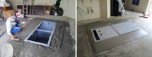 finishing tornado shelter installation