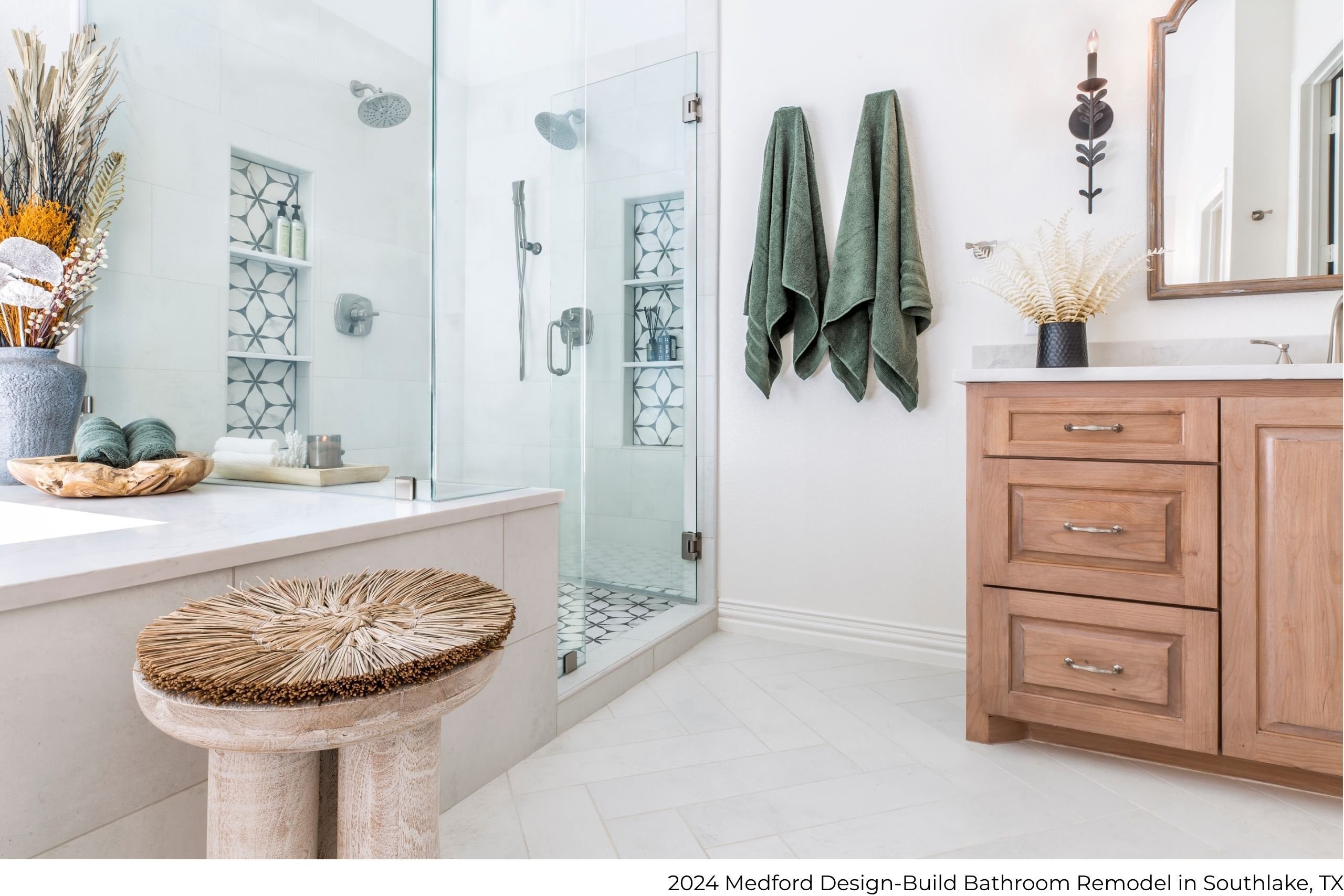 2024 Medford Design-Build bathroom remodel in Southlake, TX