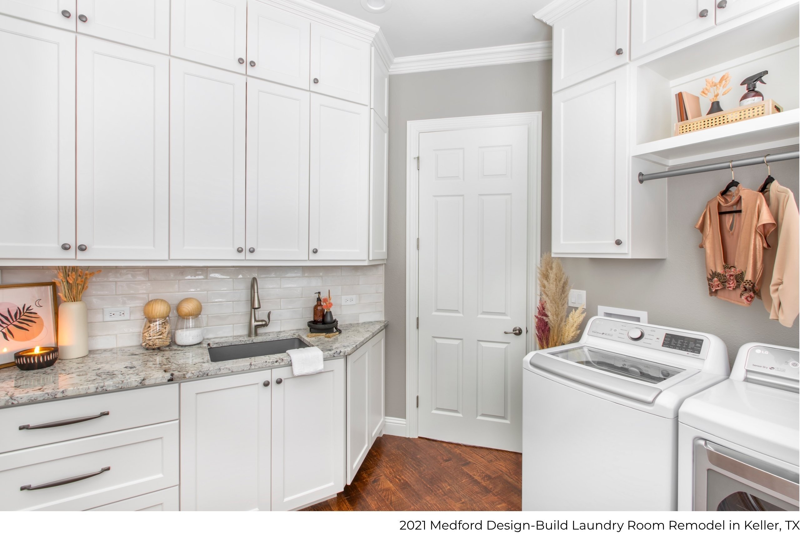 2021 Medford Design-Build laundry room remodel in Keller, TX