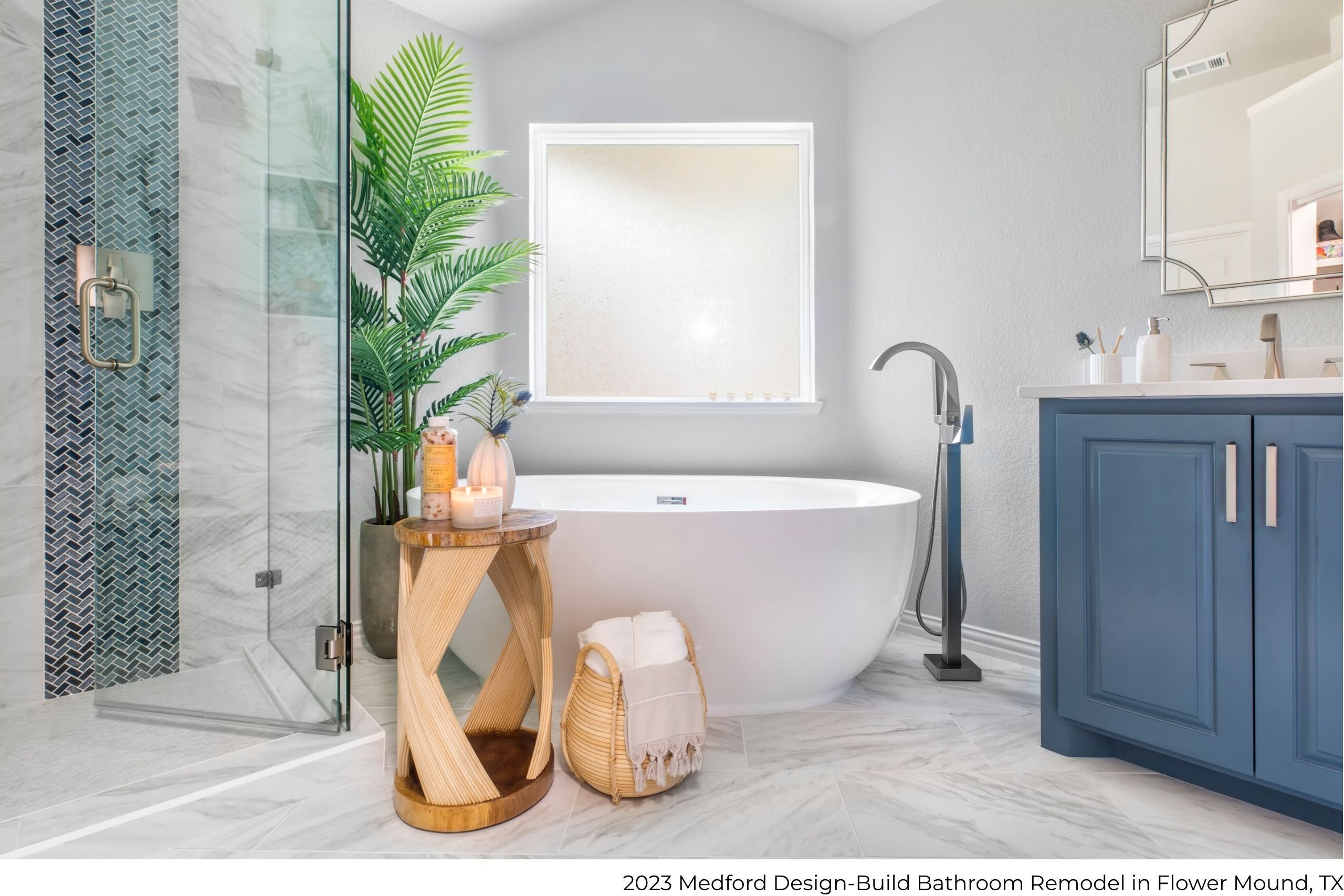 2023 Medford Design-Build bathroom remodel in Flower Mound, TX