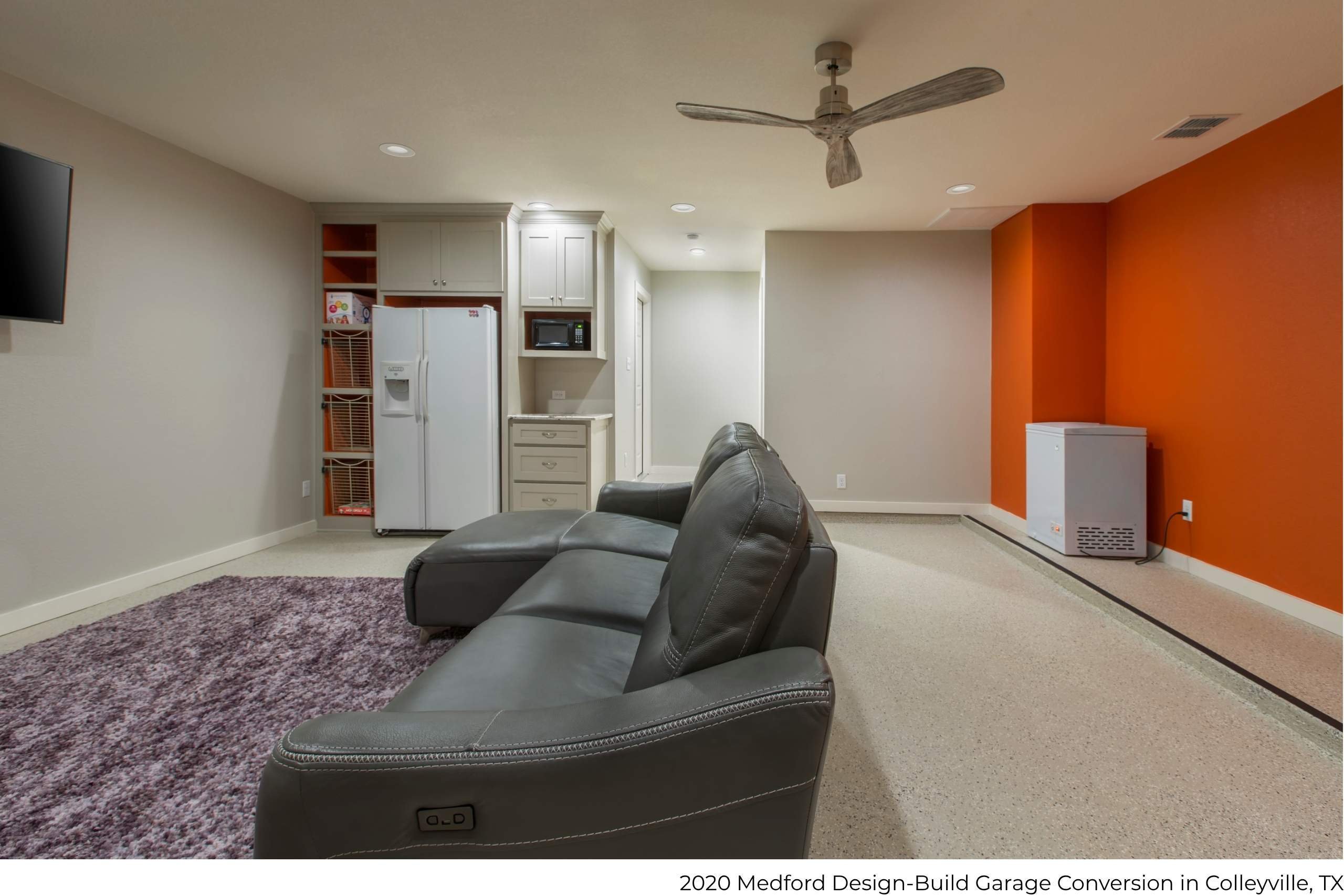 Medford Design-Build garage conversion in Colleyville, TX
