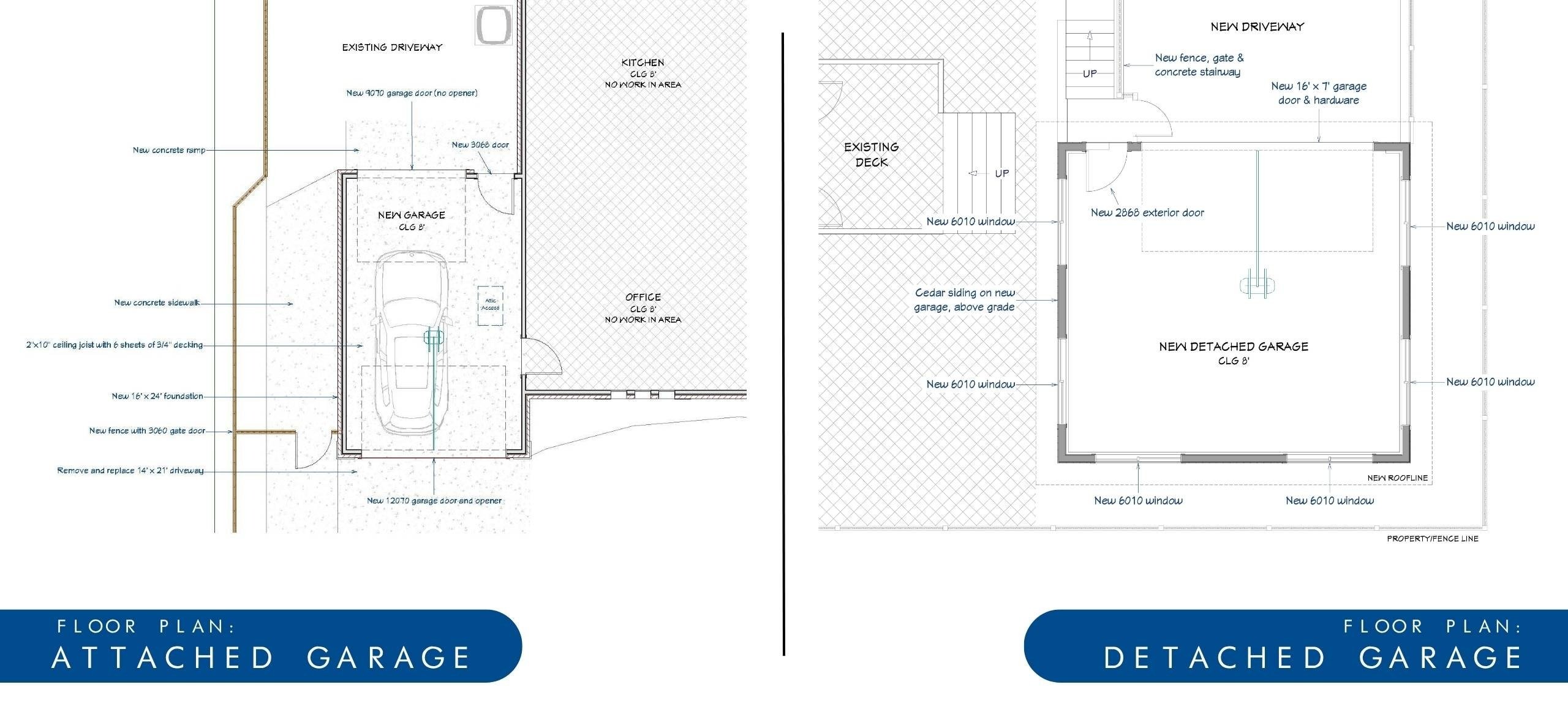 Medford Design-Build attached & detached floor plans in Fort Worth & Arlington, TX
