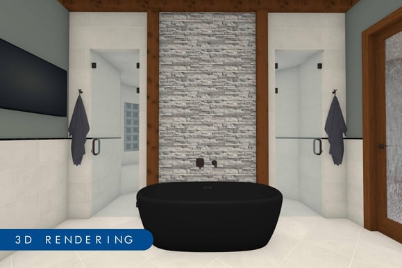 medford design build 3d rendering master bathroom remodel