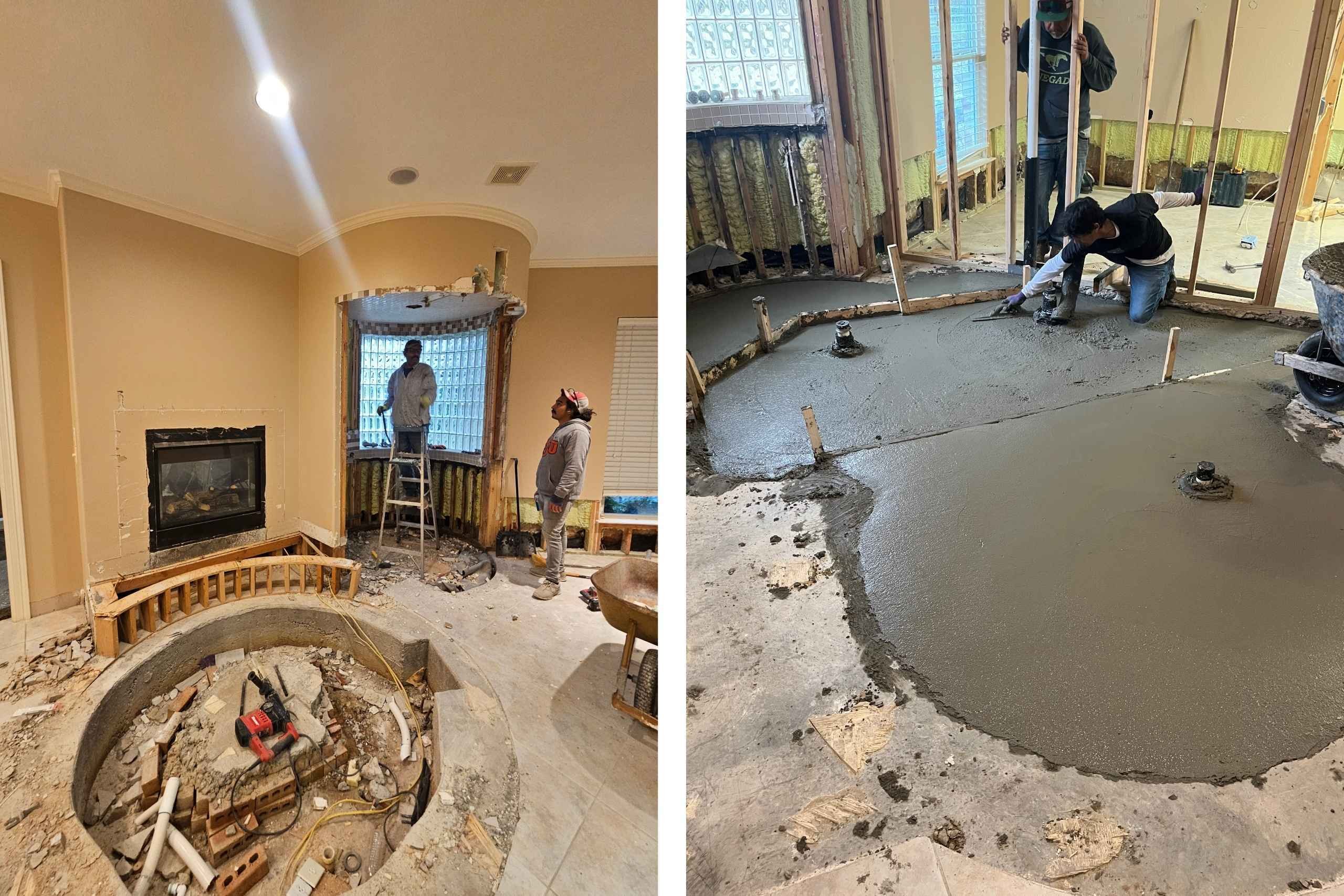 medford design build bathroom demo arlington, tx