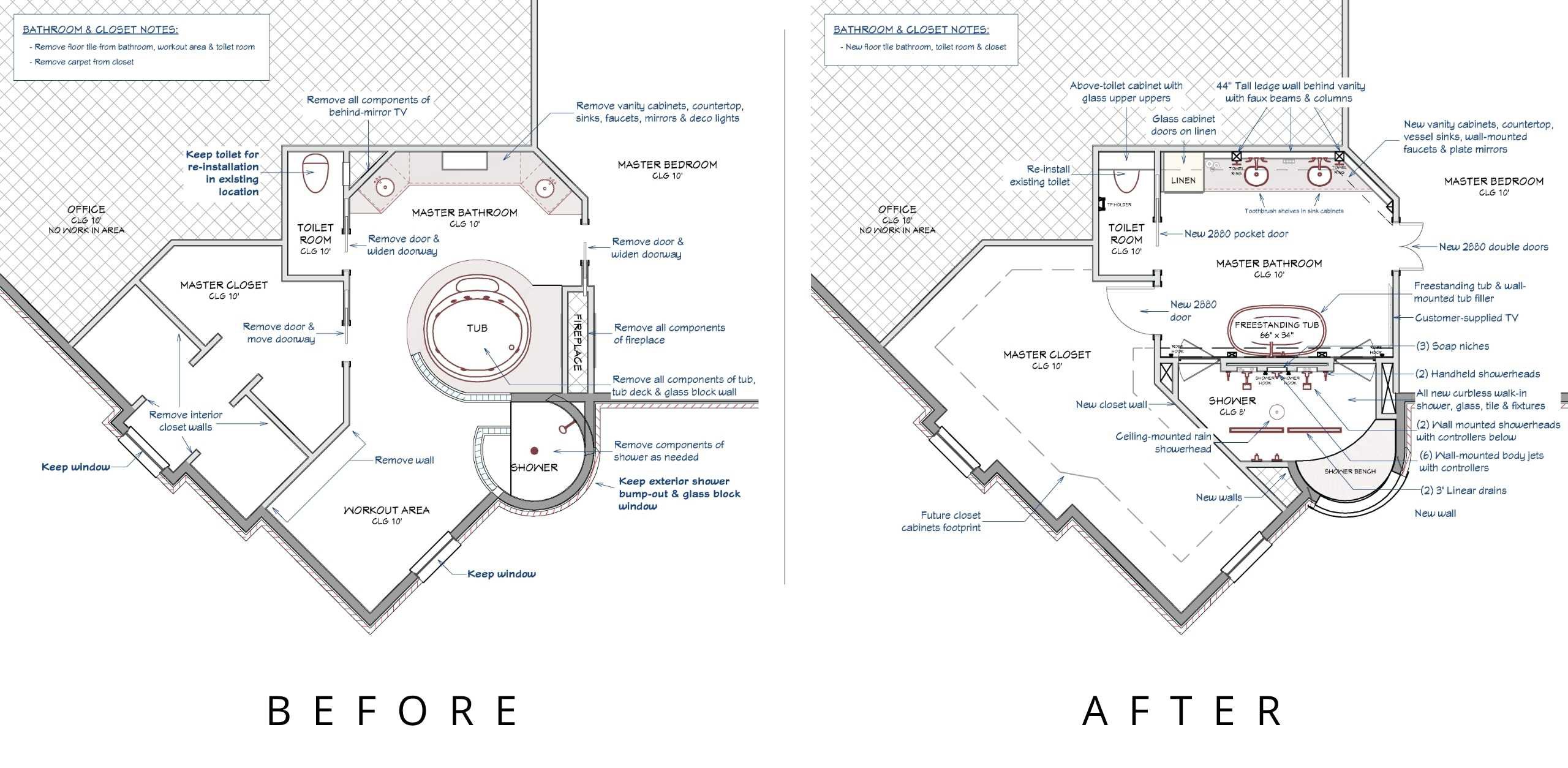 floor plans medford design build master bathroom remodel in arlington, tx