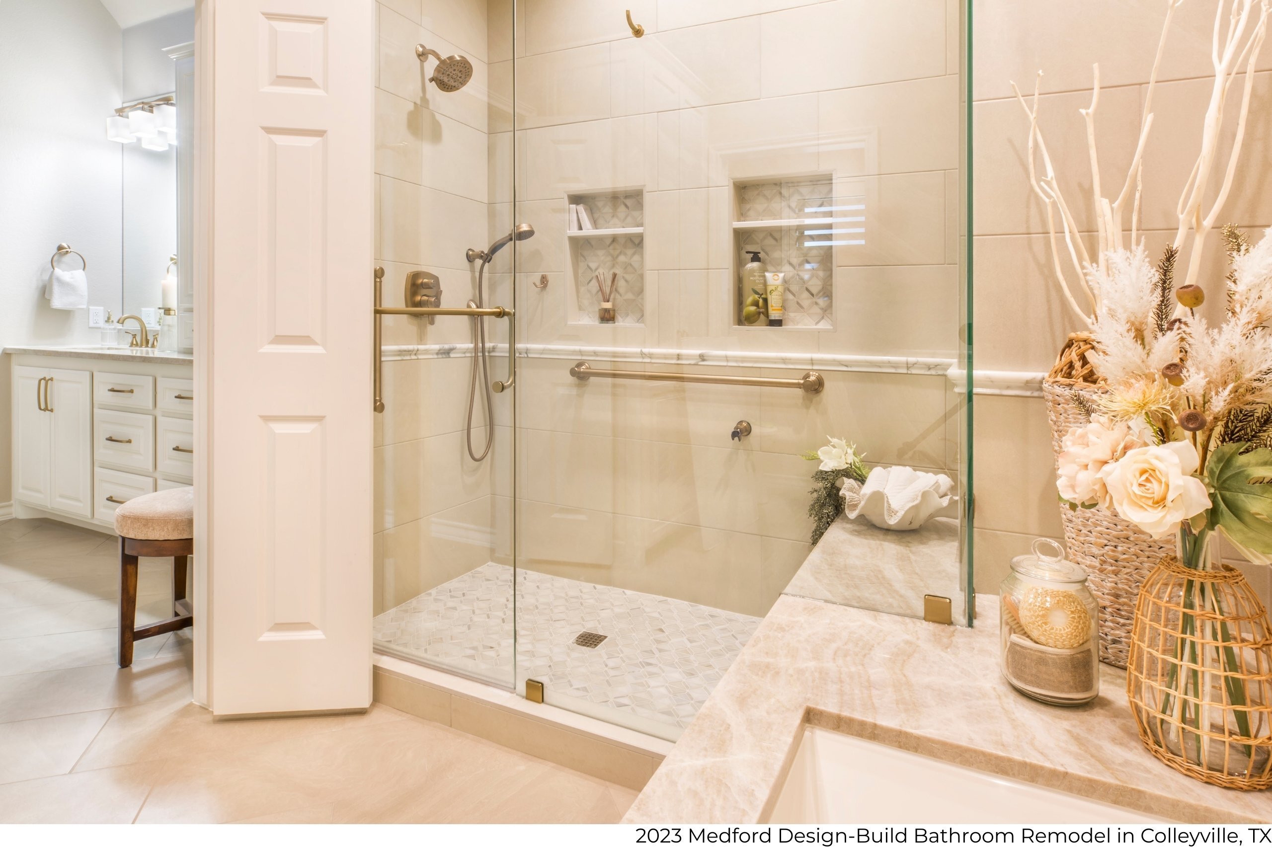 Medford Design-Build bathroom remodel in Colleyville, TX