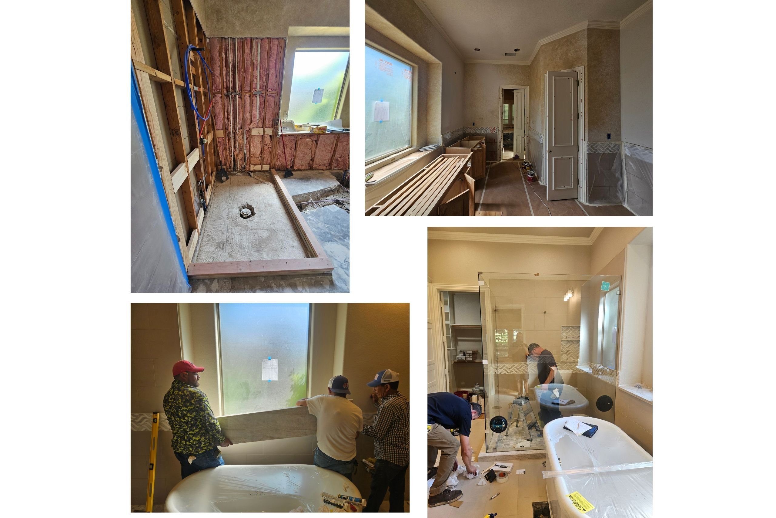 Medford Design-Build bathroom remodel in colleyville, tx