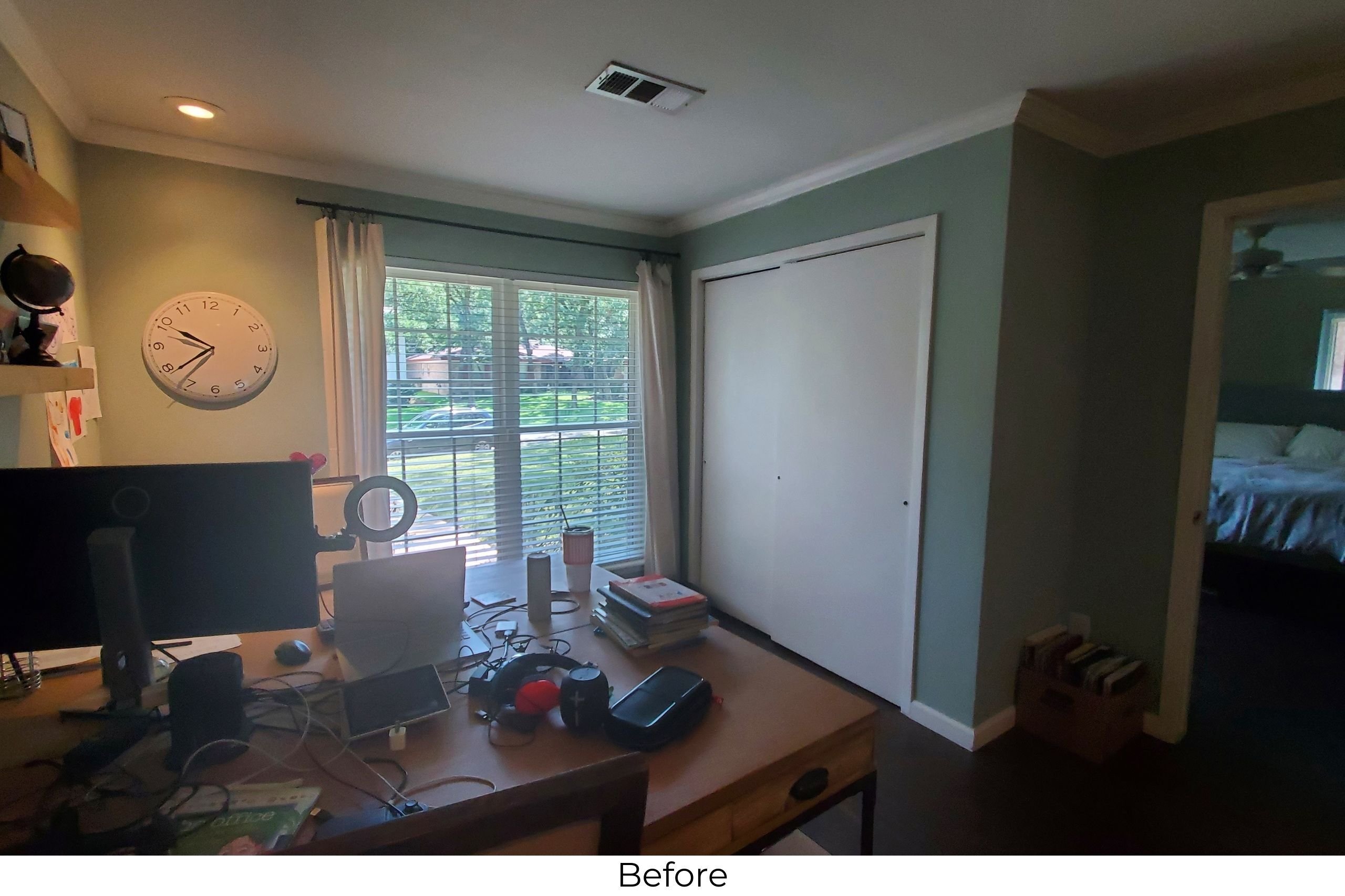 Medford Design-Build home office before remodel in Arlington, TX