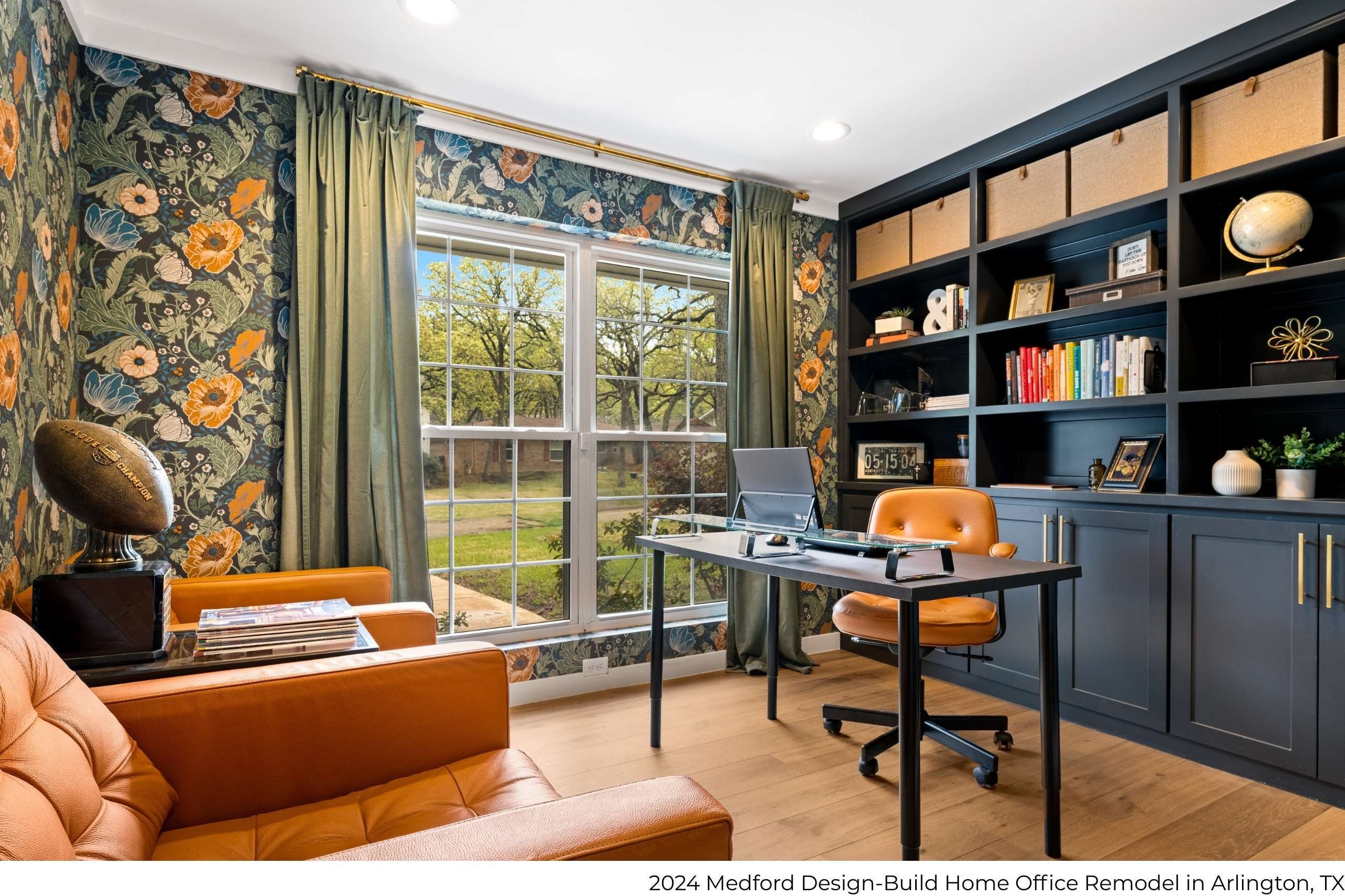 Medford Design-Build home office remodel in Arlington, TX