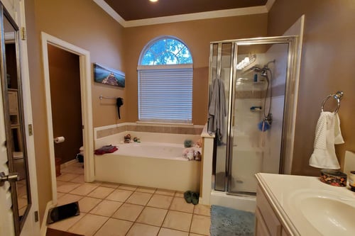 Medford Design-Build master bathroom remodel in Fort Worth, TX