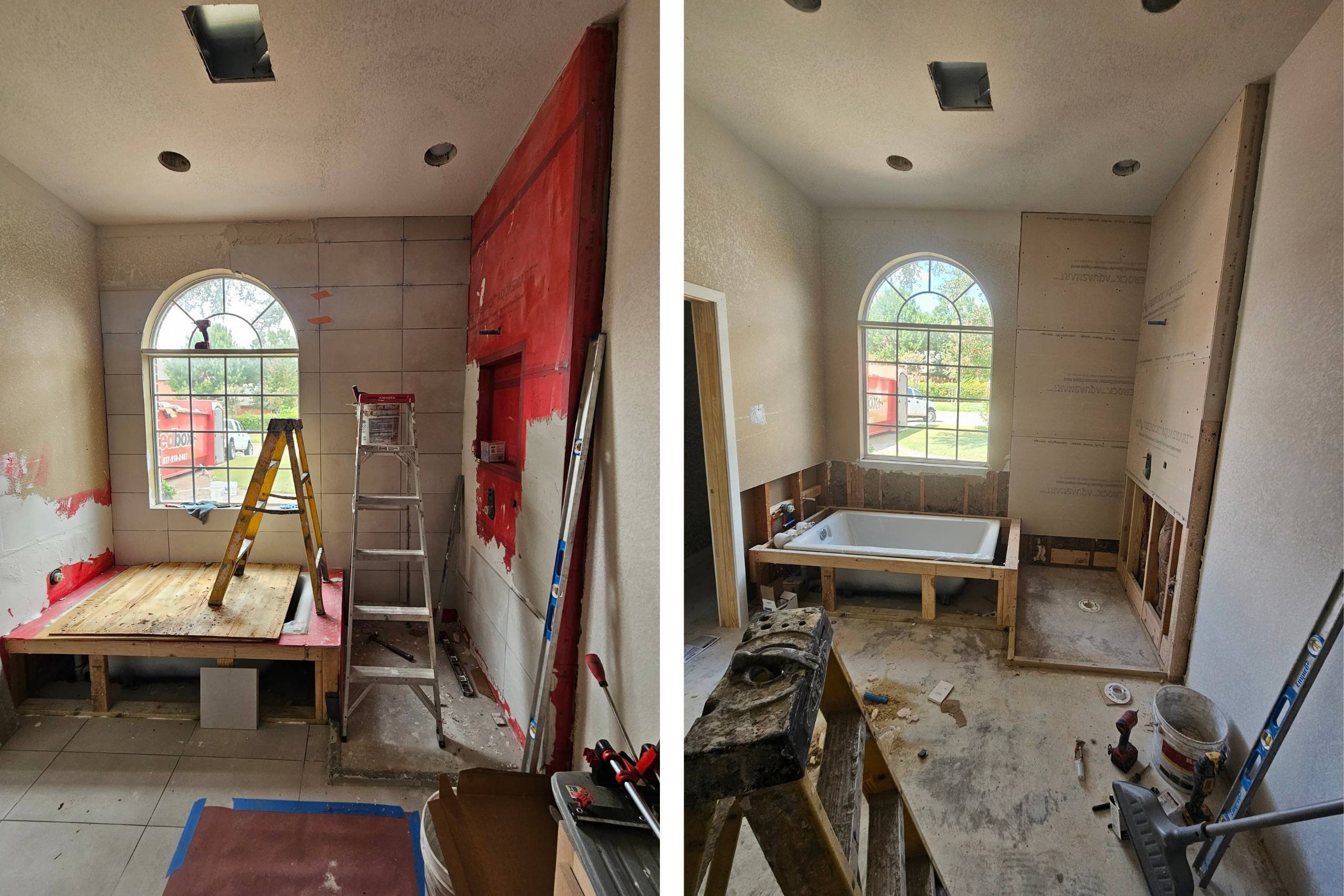 Medford Design-Build master bathroom remodel in Fort Worth, TX