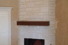 Our master carpenter Michael Medford, Jr. built, stained and installed the mantel. The finished project is a gorgeous fireplace, which is the focal point our client envisioned and will be a point of pride for years to follow!