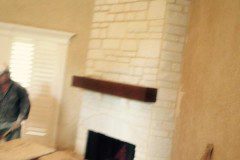 Our master carpenter Michael Medford, Jr. built, stained and installed the mantel. The finished project is a gorgeous fireplace, which is the focal point our client envisioned and will be a point of pride for years to follow!