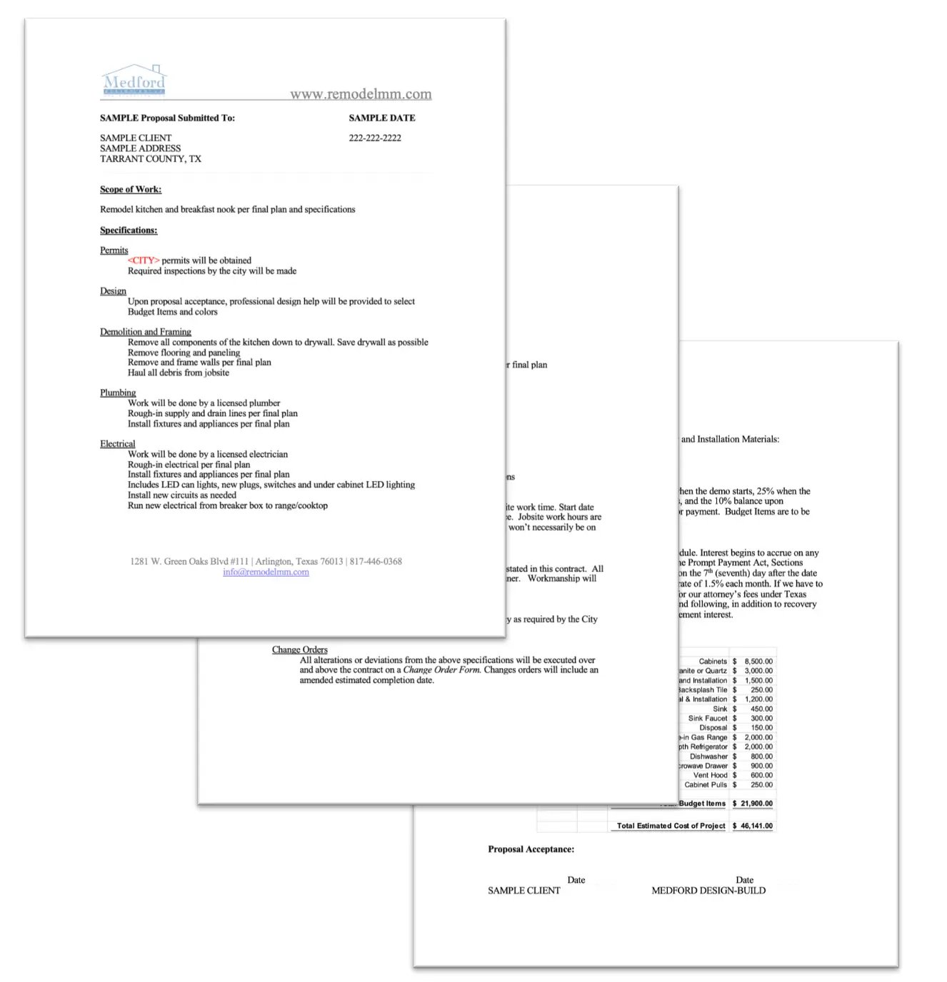 Scope of Work Document & Cost to Build Scope of Work Document & Cost to Build